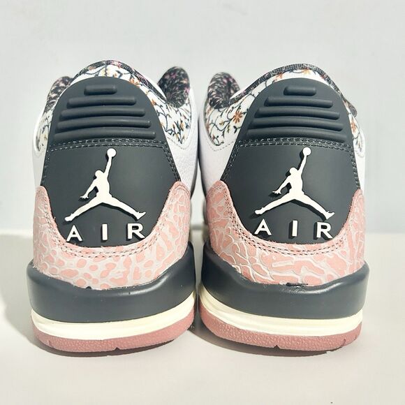 Air Jordan 3 Retro GS “Vintage Floral” Kids Size 7Y Lifestyle Sneakers - Picture 5 of 8